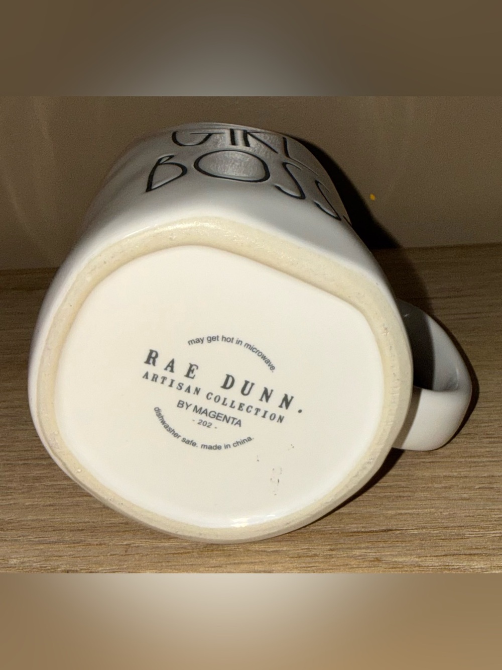 RAE DUNN White 'GIRL BOSS' Ceramic Mug. - Picture 4 of 4